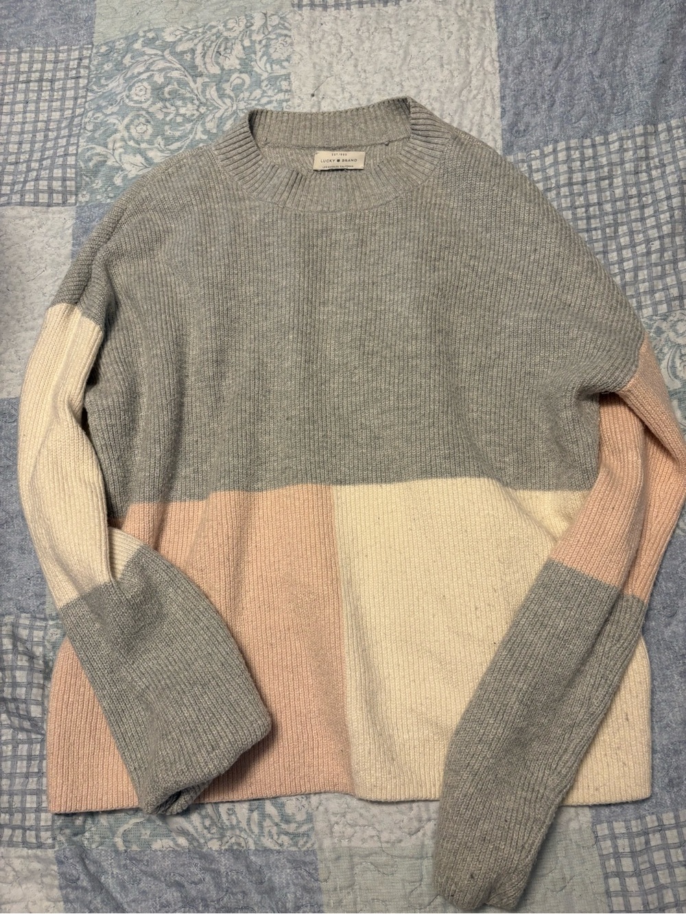 Lucky Brand Colorblock Sweater